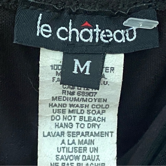 Vintage 90s Le Chateau Black Dress - Picture 3 of 4